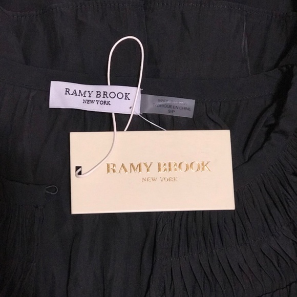 RAMY BROOK Clarinda Smocked Drop Waist Mini Dress with flaws read discriptions - Picture 6 of 11